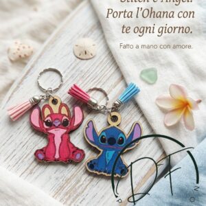 Portachiavi Stitch e Angel